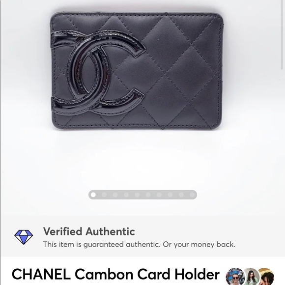 SOLD! CHANEL Black Lambskin Cambon Cardholder - Picture 8 of 8